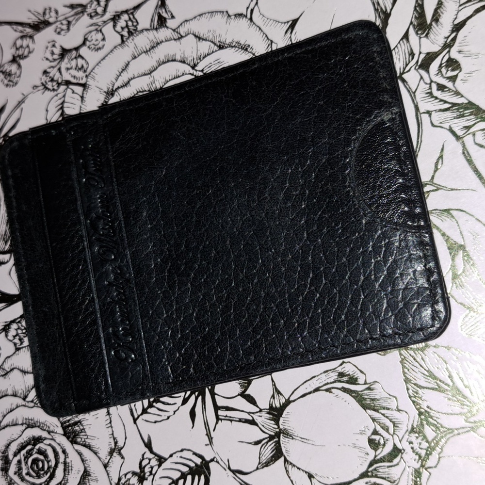 Robert Graham Black Leather Card Holder Mens Wallet. - Picture 2 of 8